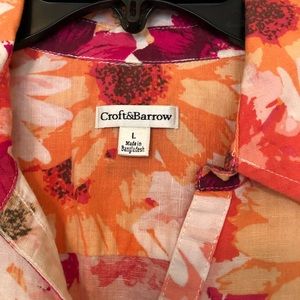 croft & barrow Tops - Spring Floral Button Down croft & barrow Tops - Spring Floral Button Down